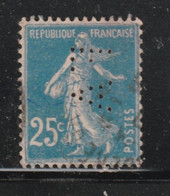 5FRANCE 094 // YVERT 140 (PERFORÉ= FA) // 1907-20 - Gebraucht