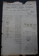 Fac. 7. Carrières, Scieries & Fours à Chaux De La Dendre, Maffles, Cordiez Degavre, Expédition, Oblitération Hexagonale - 1800 – 1899