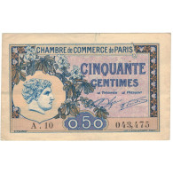 France, Paris, 50 Centimes, 1920, TTB, Pirot:97-31 - Chambre De Commerce