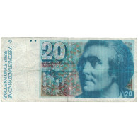 Billet, Suisse, 20 Franken, 1978, 1978, KM:55a, TTB - Suiza