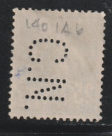 5FRANCE 103 // YVERT 140 A)  (PERFORÉ= CN) // 1907-20 - Oblitérés
