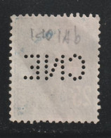 5FRANCE 108 // YVERT 140 A)  (PERFORÉ= CNE) // 1907-20 - Oblitérés