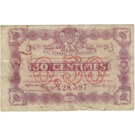 France, Le Havre, 50 Centimes, 1920, Chambre De Commerce, TB+, Pirot:68-20 - Chambre De Commerce