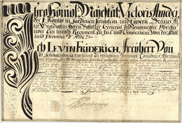 Fremde Dienste Schweiz Sardinien 1729 Turin Torino General Von Der Schulenburg 1706 Albertini Graubünden - Documents Historiques