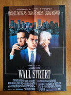 AFFICHE CINEMA ORIGINALE FILM WALL STREET 1987 MICHAEL DOUGLAS CHARLIE SHEEN DARYL HANNAH 52.1CMX38.5CM DE OLIVER STONE - Affiches & Posters