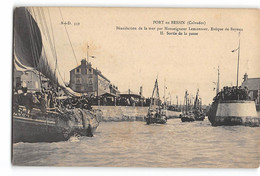 CPA 14 Port En Bessin Benediction De La Mer Sortie De La Passe - Port-en-Bessin-Huppain