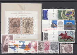 Iceland 1982 - Full Year MNH ** - Komplette Jahrgänge