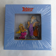 FIGURINE ASTERIX En Métal En Demi Ronde Bosse N° 20 ATLAS 2014 - Bonemine Et Prolix - Astérix & Obélix