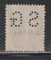 5FRANCE 123 // YVERT 140 A)  (PERFORÉ= SG) // 1907-20 - Gebraucht