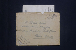 FRANCE - Enveloppe De Revel En Fm + Contenu Pour Un Marin Du Croiseur Auxiliaire " Barfleur " En 1944 - L 132547 - Guerre De 1939-45