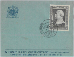 81926 - FRANCE - Postal History - PETAIN Stamp On SPECIAL EVENT COVER  1944 - Autres & Non Classés