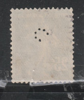 5FRANCE 134 // YVERT 140 B)  (PERFORÉ= C) // 1907-20 - Used Stamps