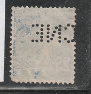 5FRANCE 137 // YVERT 140 B)  (PERFORÉ= CNE) // 1907-20 - Oblitérés