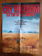 AFFICHE CINEMA ORIGINALE FILM CRY FREEDOM 1987 DENZEL WASHINGTON KEVIN KLINE 52.1CMX38.4CM DE RICHARD ATTENBOROUGH - Affiches & Posters