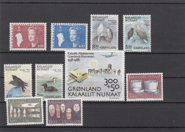 Greenland 1988 - Full Year MNH ** - Années Complètes