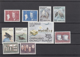 Greenland 1988 - Full Year MNH ** - Annate Complete