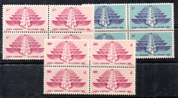 Levant Bloque De Cuatro Aéreo Nº Yvert 5/7 ** - Unused Stamps