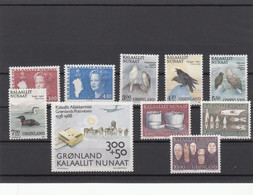 Greenland 1988 - Full Year MNH ** - Années Complètes