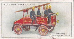 Fire Fighting Appliances 1930  - Players Cigarette Card - 34 Electric Fire Engine 1910 - Ogden's