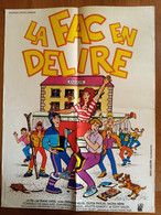 AFFICHE CINEMA ORIGINALE FILM LA FAC EN DELIRE 1979 STEPHANE HILLEL OLIVIA PASCAL 53.8CMX40.2CM DE FRANZ ANTEL - Affiches & Posters