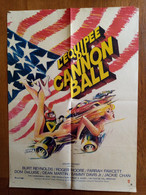 AFFICHE CINEMA ORIGINALE FILM L'EQUIPEE DU CANNON BALL 1981 54.3CMX39.1CM DE HAL NEEDHAM  ILLUSTREE PAR HAZEL - Affiches & Posters