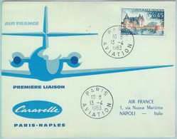 83141 - FRANCE - Postal History - FIRST FLIGHT: Paris \ Napoli # 507 AA  1963 - Otros & Sin Clasificación