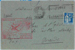 83150 - FRANCE - Postal History - FIRST Night  FLIGHT:   Paris - Pau  1939 - Other & Unclassified