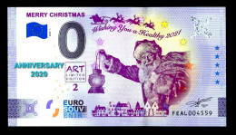 0 Euro Souvenir Merry Christmas Malta Art2 FEAL 2020-1 Anniversary - Malta