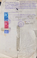 A19492 - ROMANIA TIMBRU FISCAL 2 LEI 5 LEI STAMP TIMBRUL AVIATIEI 2 LEI STAMP 1931 STAMPED DOCUMENT TRANSLATION - Storia Postale