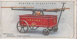 Fire Fighting Appliances 1930  - Players Cigarette Card - 31 Manual Engine For Fiji Islands - Ogden's