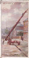 Fire Fighting Appliances 1930  - Players Cigarette Card - 33 Motor Turn Table 1908 - Ogden's