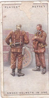 Fire Fighting Appliances 1930  - Players Cigarette Card - 44 Smoke Helmets - Ogden's