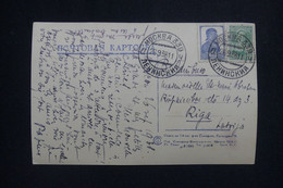 RUSSIE - Affranchissement De Moscou Sur Carte Postale En 1938 Pour Riga - L 132582 - Lettres & Documents