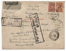 AIR FRANCE 1934 RUSSIA Air Mail Registered Cover Via GERMANY > ARGENTINA MOSCOU Cachet PAR AVION JUSQU'A BERLIN - Brieven En Documenten