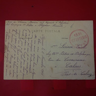 CACHET 153 EME INFANTERIE DEPOT PEZENAS COURS MOLIERE AUTOMOBILE - Lettres & Documents