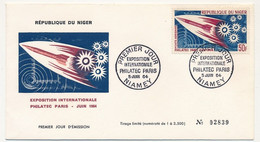 NIGER - Enveloppe FDC - 50F Philatec Paris - NIAMEY - 5 Juin 1964 - Niger (1960-...)