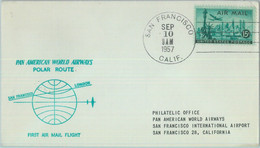 87445 - USA - Postal History - STATIONERY COVER: First Polar Flight - 1957 - Sonstige & Ohne Zuordnung