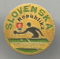Table Tennis / Ping Pong - SLOVAKIA  Association Federation, Vintage Pin Badge Abzeichen - Table Tennis
