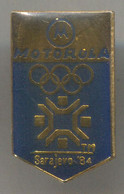 Olympiade / Olympic Games SARAJEVO 1984. Motorola Sponsor, Vintage Pin Badge Abzeichen - Jeux Olympiques