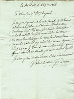 1814 LETTRE COMMERCE MARINE CAPITAINE   Par Videau à La Rochelle Pour Dupuch à Bordeaux - 1800 – 1899