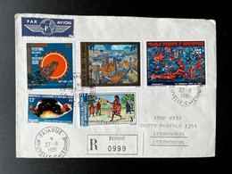 NOUVELLE CALEDONIE ET DEPENDANCES 1981 REGISTERED LETTER FAYAQUE TO LUXEMBURG 27-08-1981 NEW CALEDONIA - Covers & Documents