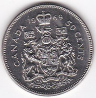 Canada 50 Cents 1969,  Elizabeth II, En Nickel ,  KM# 75 - Canada