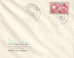 NOUVELLE-CALEDONIE 1ER JOUR Déclaration Universelle Des Droits De L'Homme 1958 - Storia Postale
