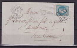 D 465 / NAPOLEON N° 29 SUR LETTRE - 1863-1870 Napoleon III With Laurels
