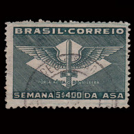 BRAZIL.1941.5.400r.slate Green.SCOTT 511.used - Oblitérés