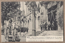 CPA 30 ALAIS Grand Concours International De Musiques Juin 1905 Clémentel Dujardin-Baumetz Devèze Sortant Hotel De Ville - Alès