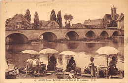 77-MORET-SUR-LOING-  LE PONT ET LES LAVEUSES - Moret Sur Loing