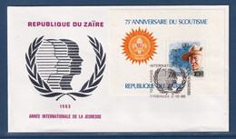 ⭐ Zaïre - FDC - Premier Jour - Anniversaire Du Scoutisme - 1985 ⭐ - 1980-1989