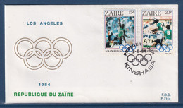 ⭐ Zaïre - FDC - Premier Jour - Jeux Olympiques - Los Angeles - 1984 ⭐ - 1980-1989