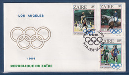 ⭐ Zaïre - FDC - Premier Jour - Jeux Olympiques - Los Angeles - 1984 ⭐ - 1980-1989